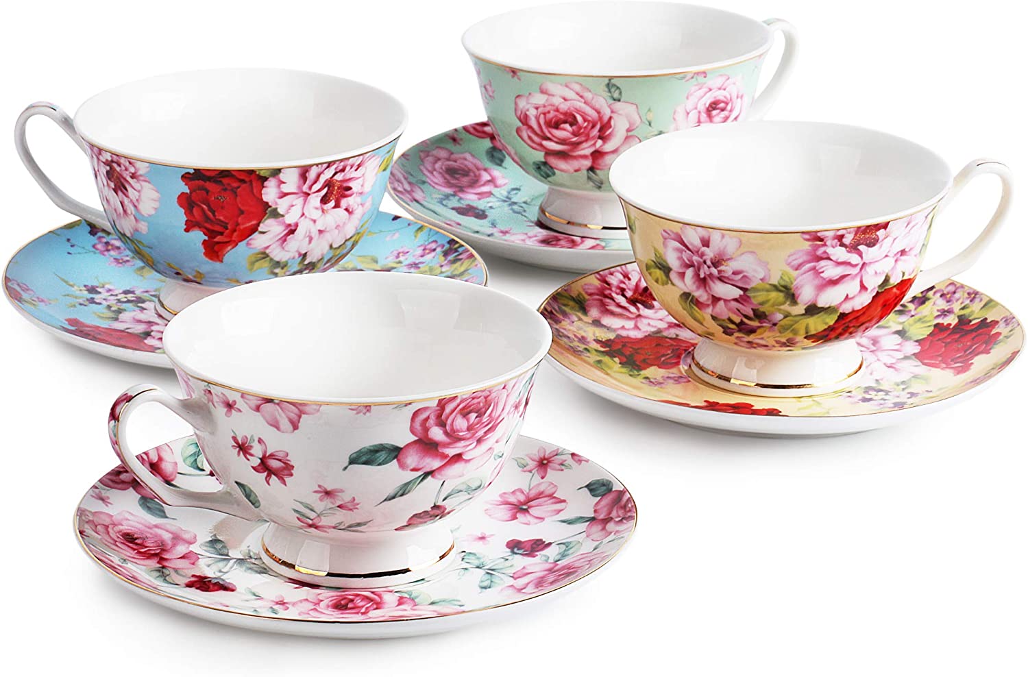 Tea / Coffee Cup Flora - Set of 4