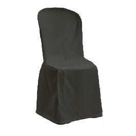 Chair Cover Black Banquet Square