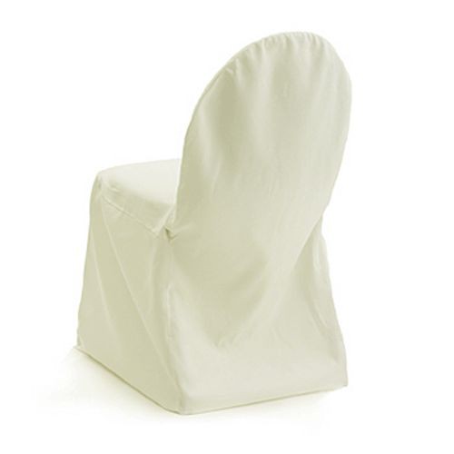 Chair Cover Ivory Banquet Round