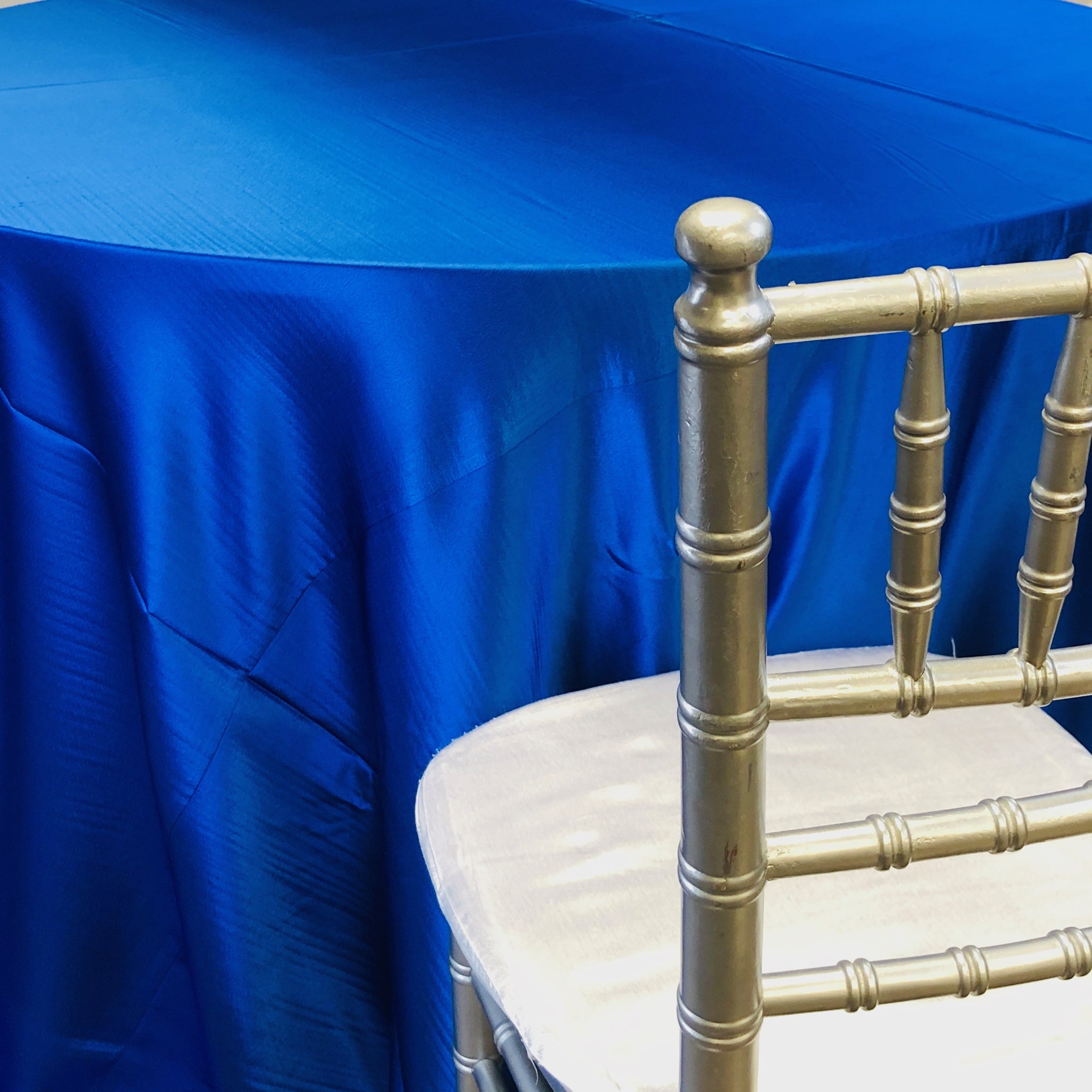 Crepe Back Satin Royal Blue Premium Table Linen