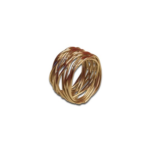 Napkin Rings Wired Gold
