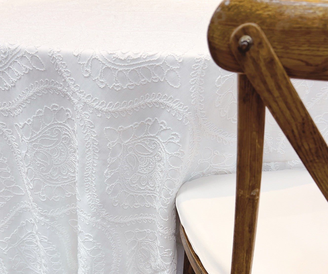 Lily White Couture Table Linen