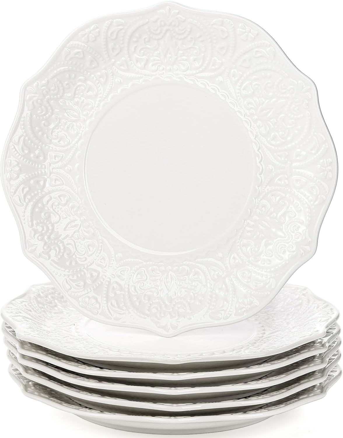 Isabella Porcelain Dinnerware - Salad or Dessert Plate 8 inch