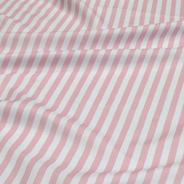 Coastal Striped Pink Premium Table Linen