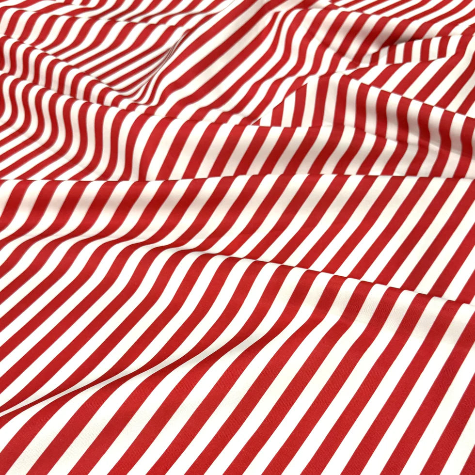 Coastal Striped Red Premium Table Linen