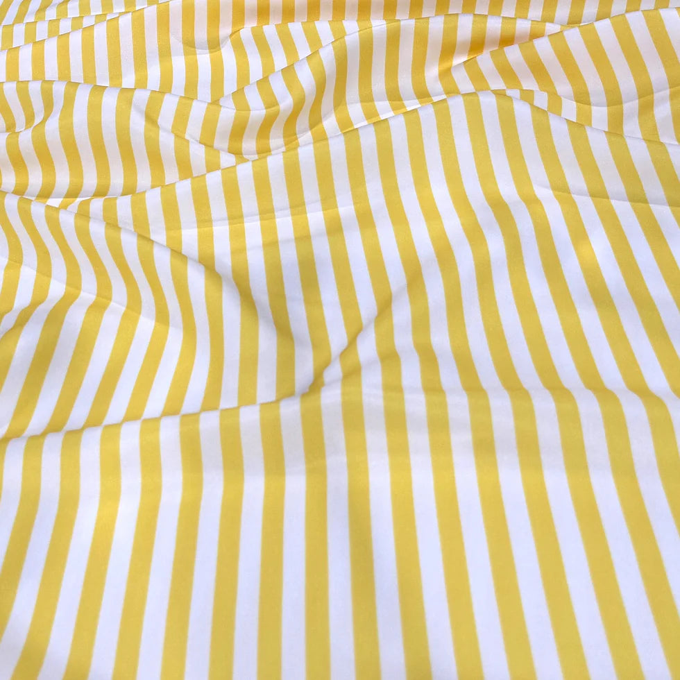 Coastal Striped Yellow Premium Table Linen