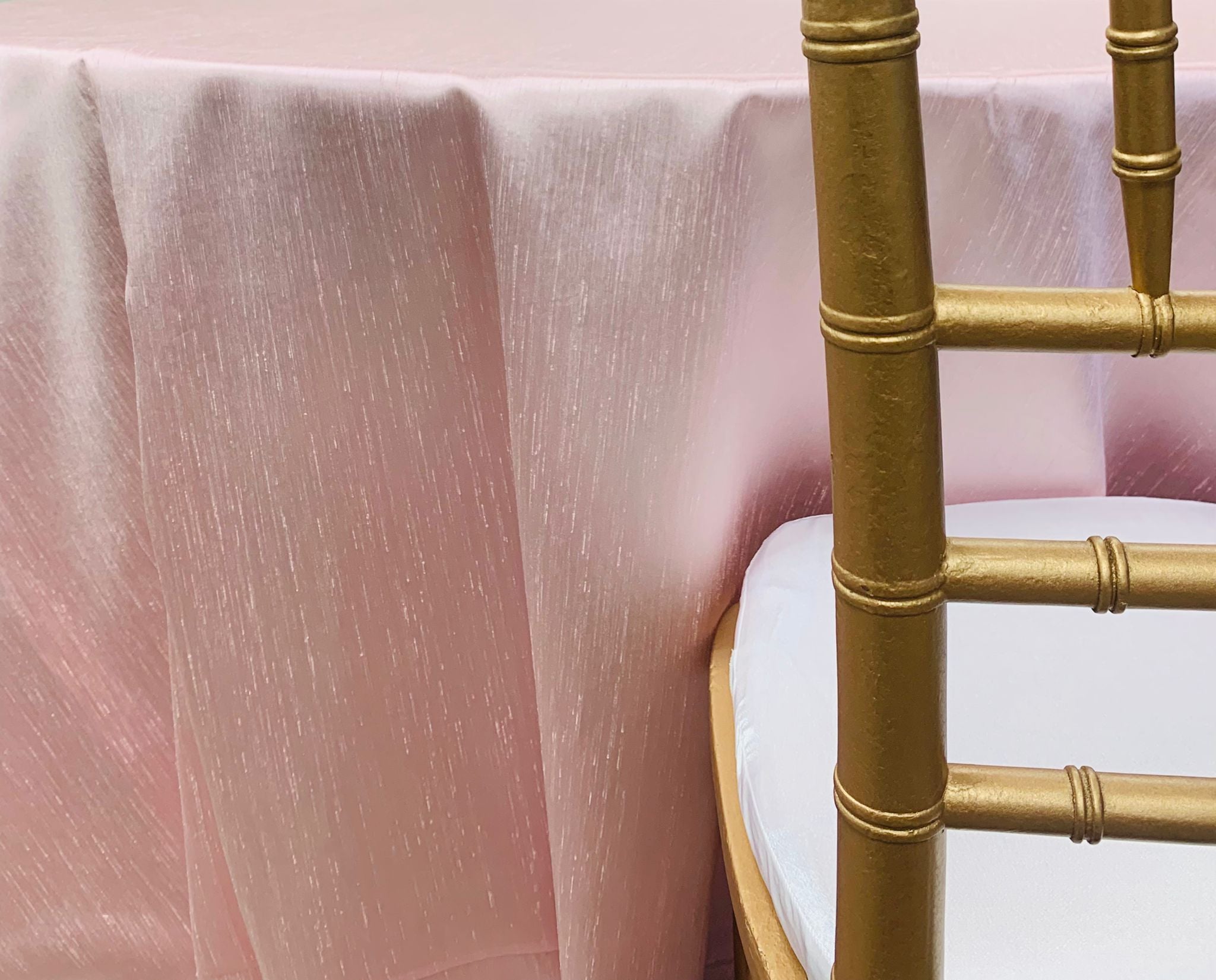 Dupioni Blush Premium Table Linen