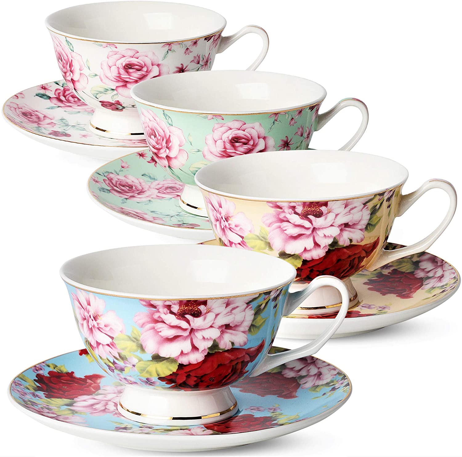 Tea / Coffee Cup Flora - Set of 4