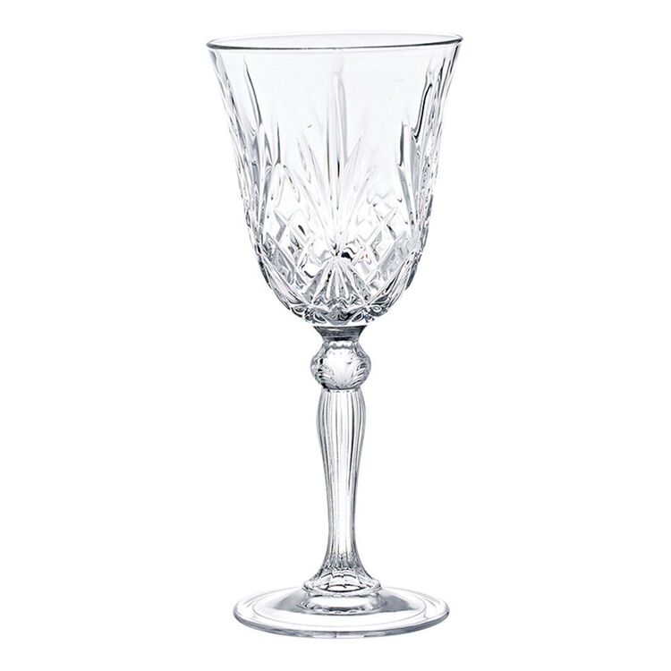 Crystal Cut Wine Glass- rack of 25