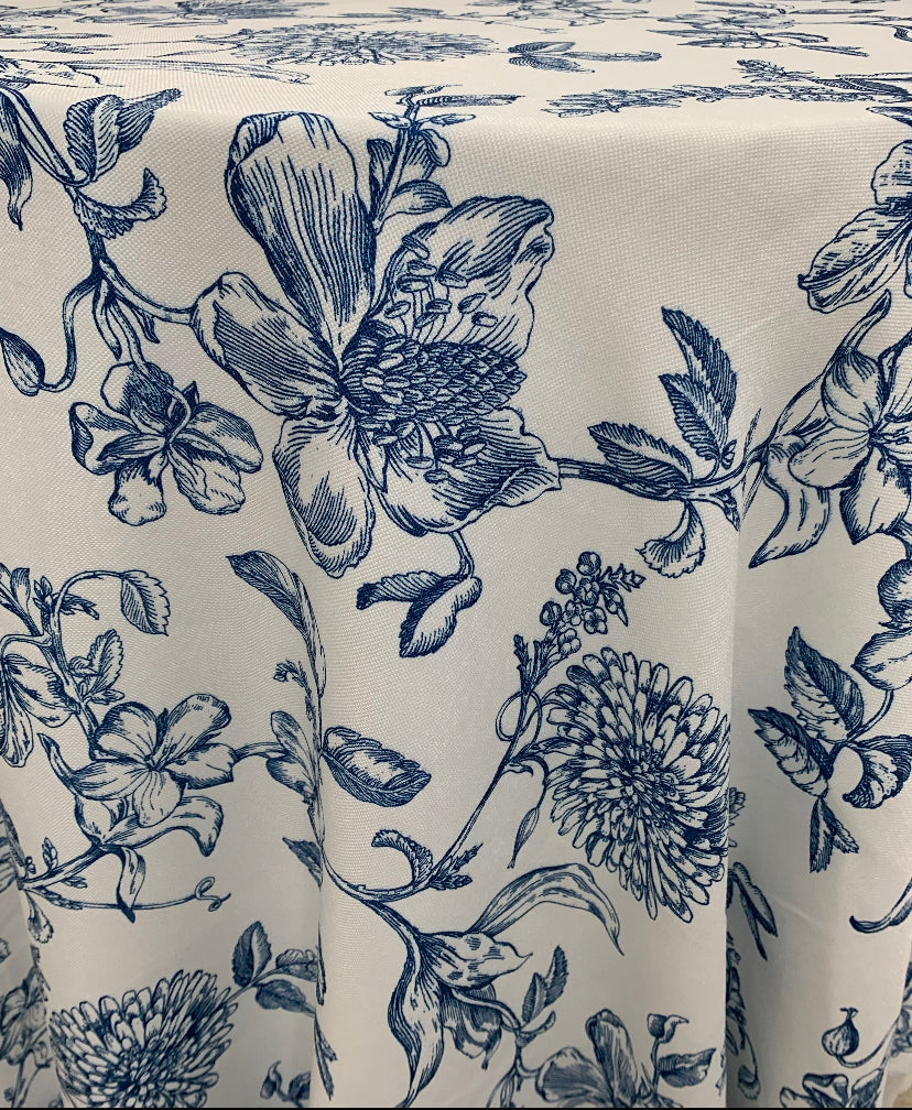 Victoria Blue Premium Table Linen