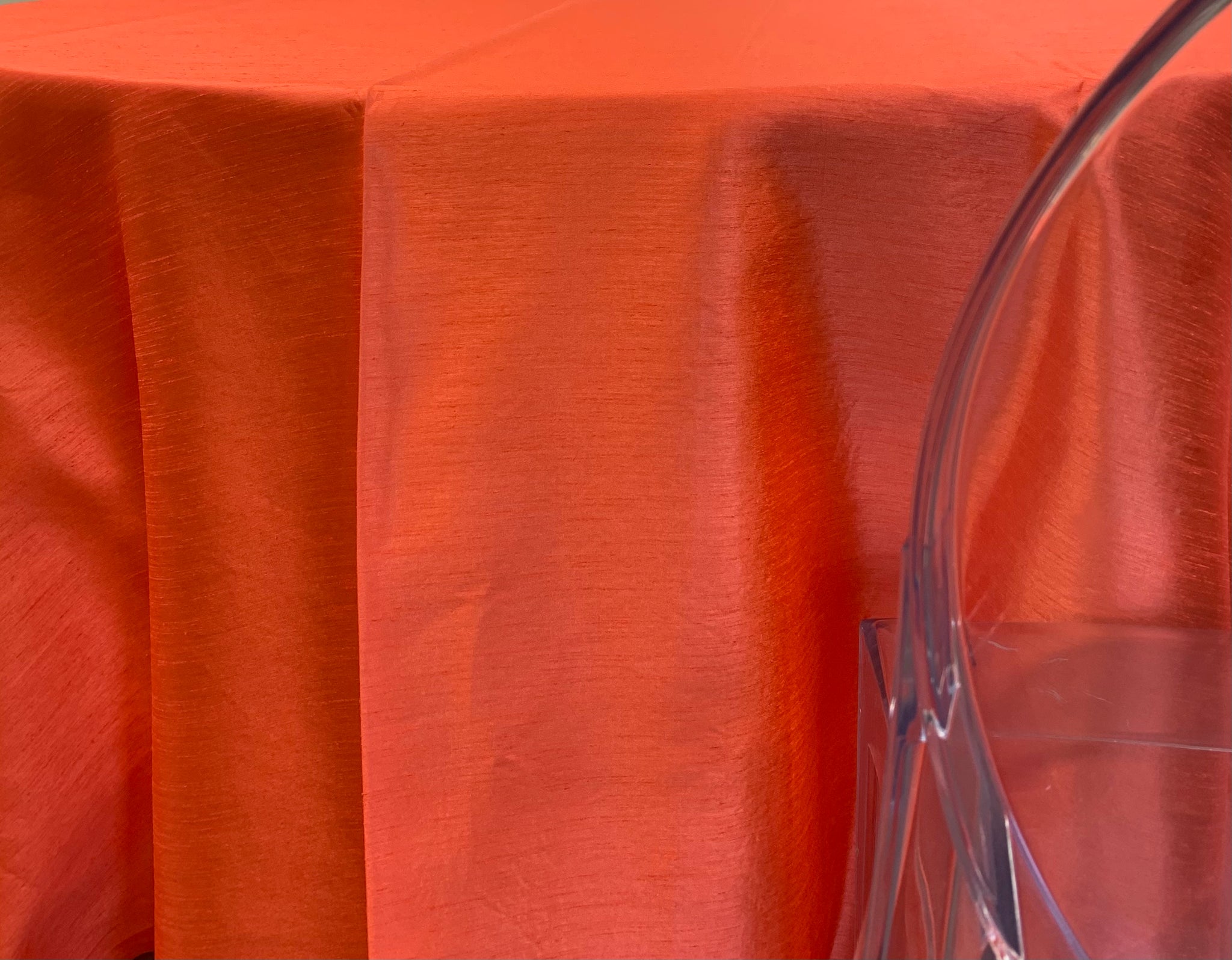Dupioni Orange Premium Table Linen