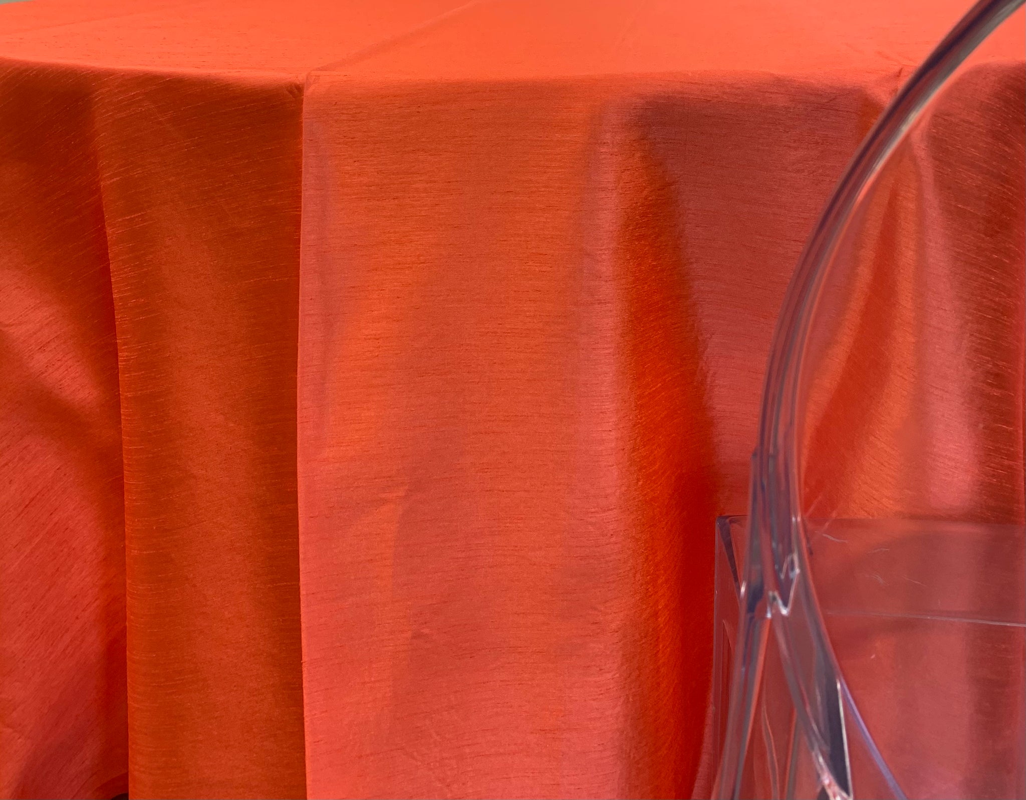 Dupioni Orange Premium Table Linen