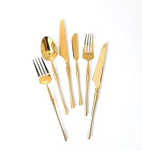 Baroque Gold Flatware - Set of 10