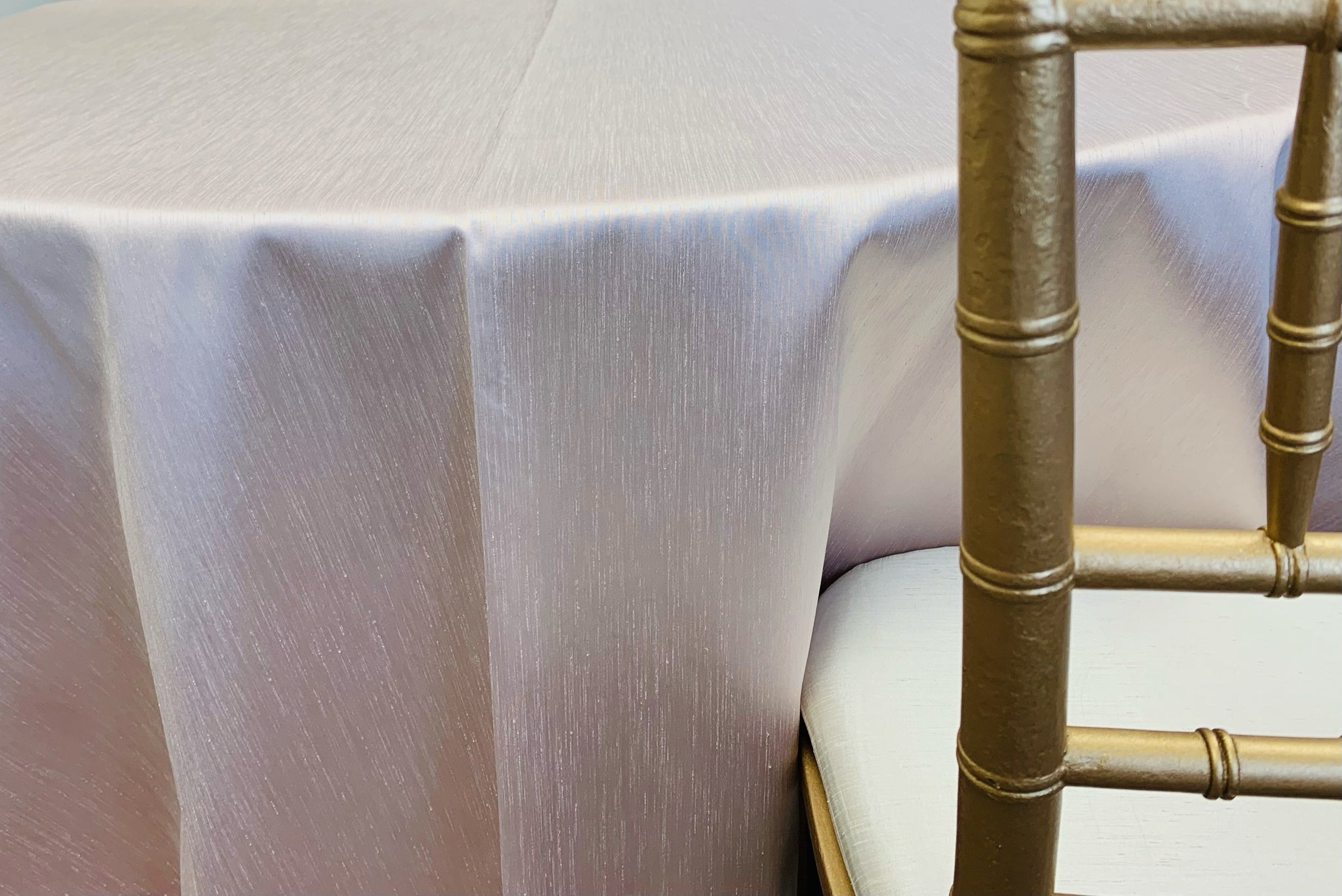 Dupioni Peach Pearl Premium Table Linen