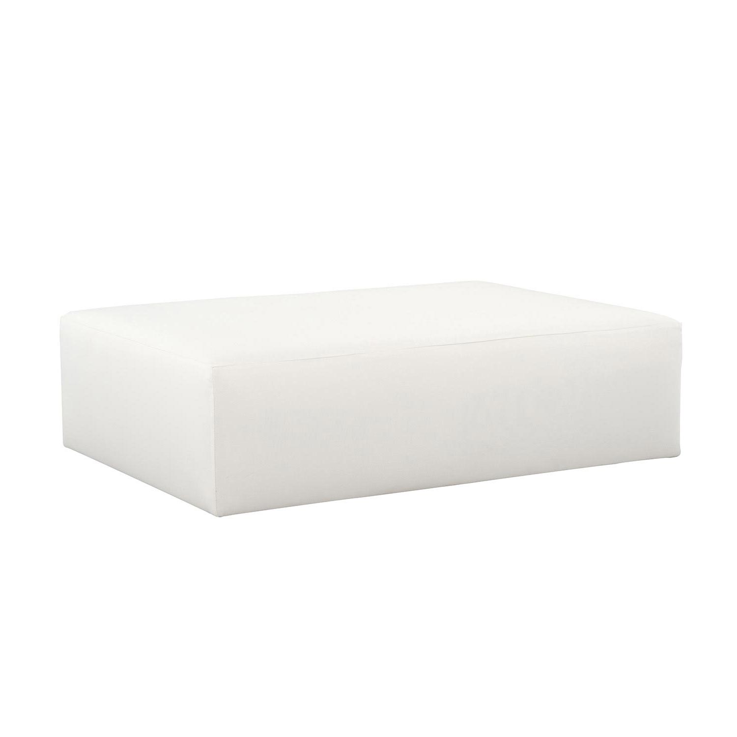 Lounge Ottoman Bench White