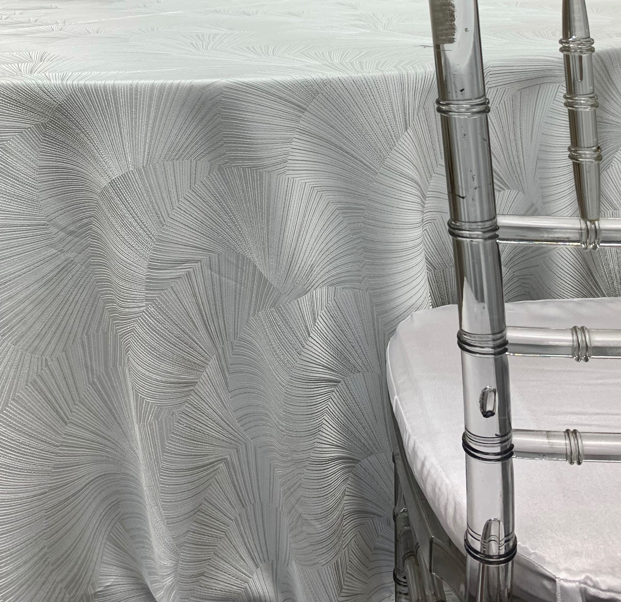 Ole White Silver Premium Table Linen