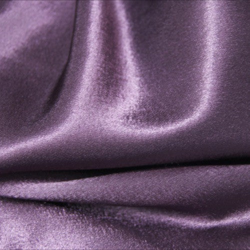 Crepe Back Satin Eggplant Premium Table Linen