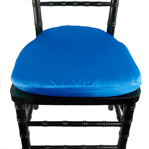 Crepe Back Satin Royal Blue Chair Pad Cover