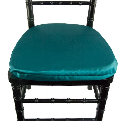 Crepe Back Satin Turquoise Chair Pad Cover