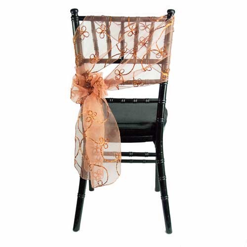 Crystal Clover Orange Sash