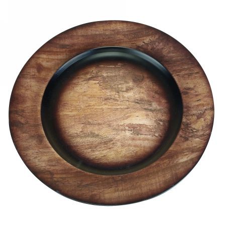 Melamine Brown Charger Plates