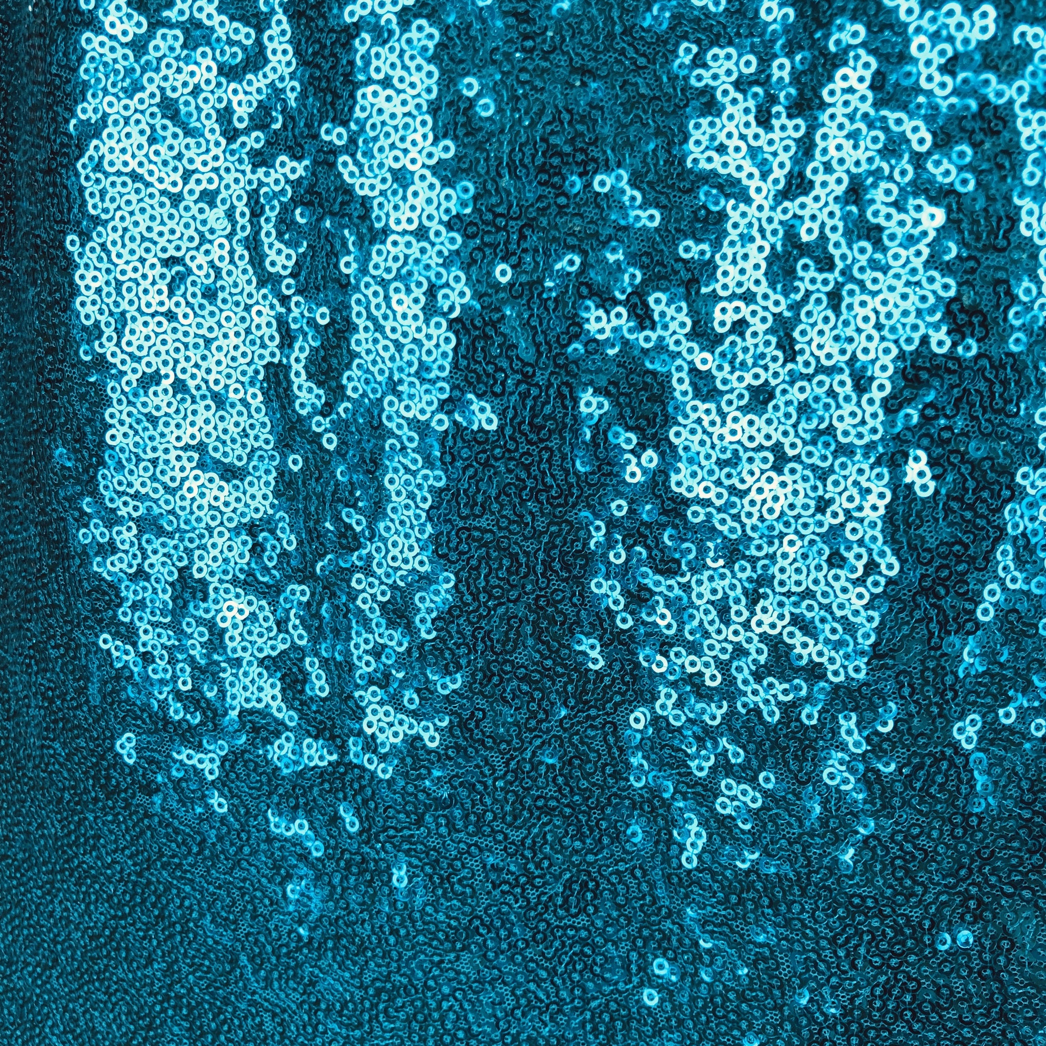 Mini Sequin Turquoise Couture Table Linen