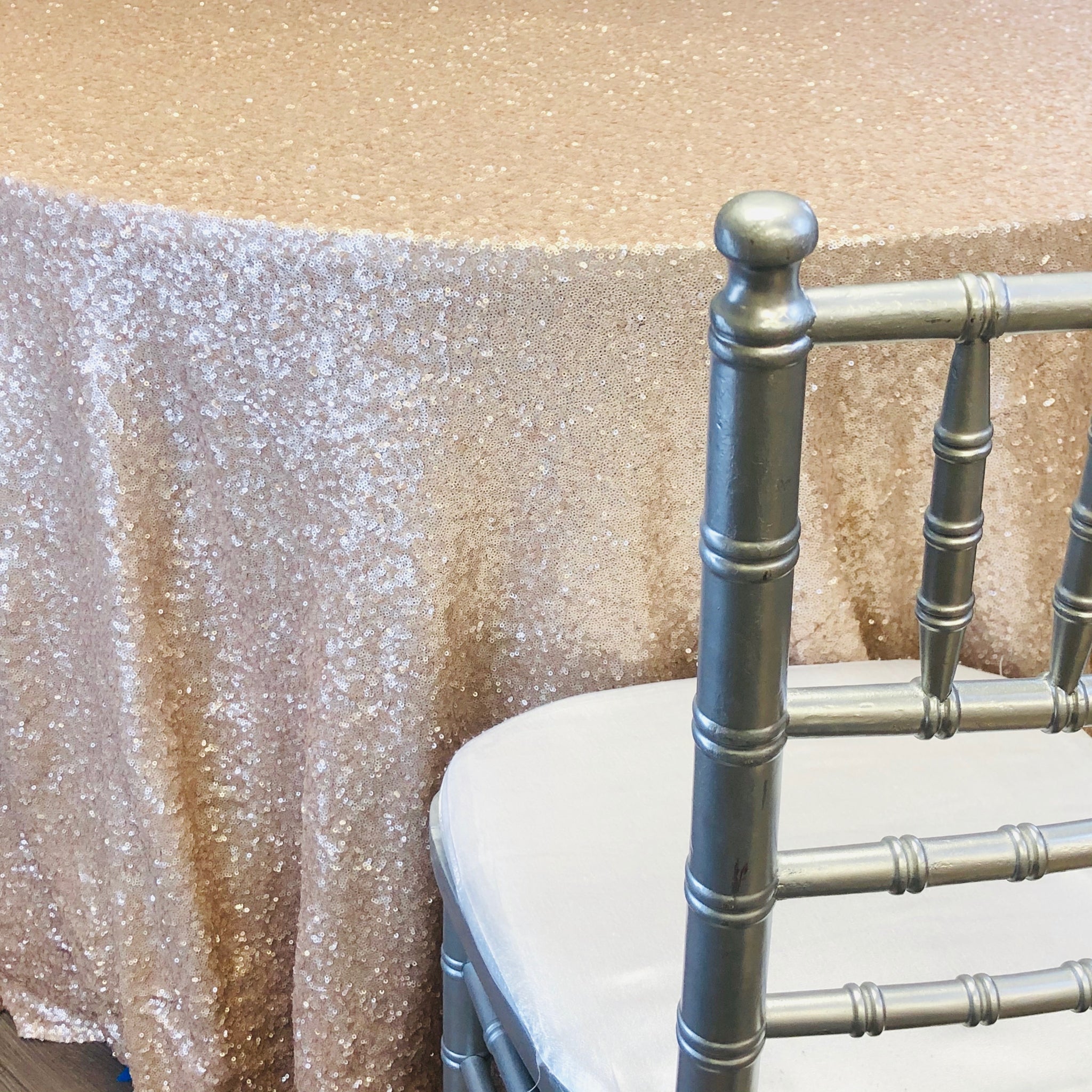 Mini Sequin Champagne Couture Table Linen