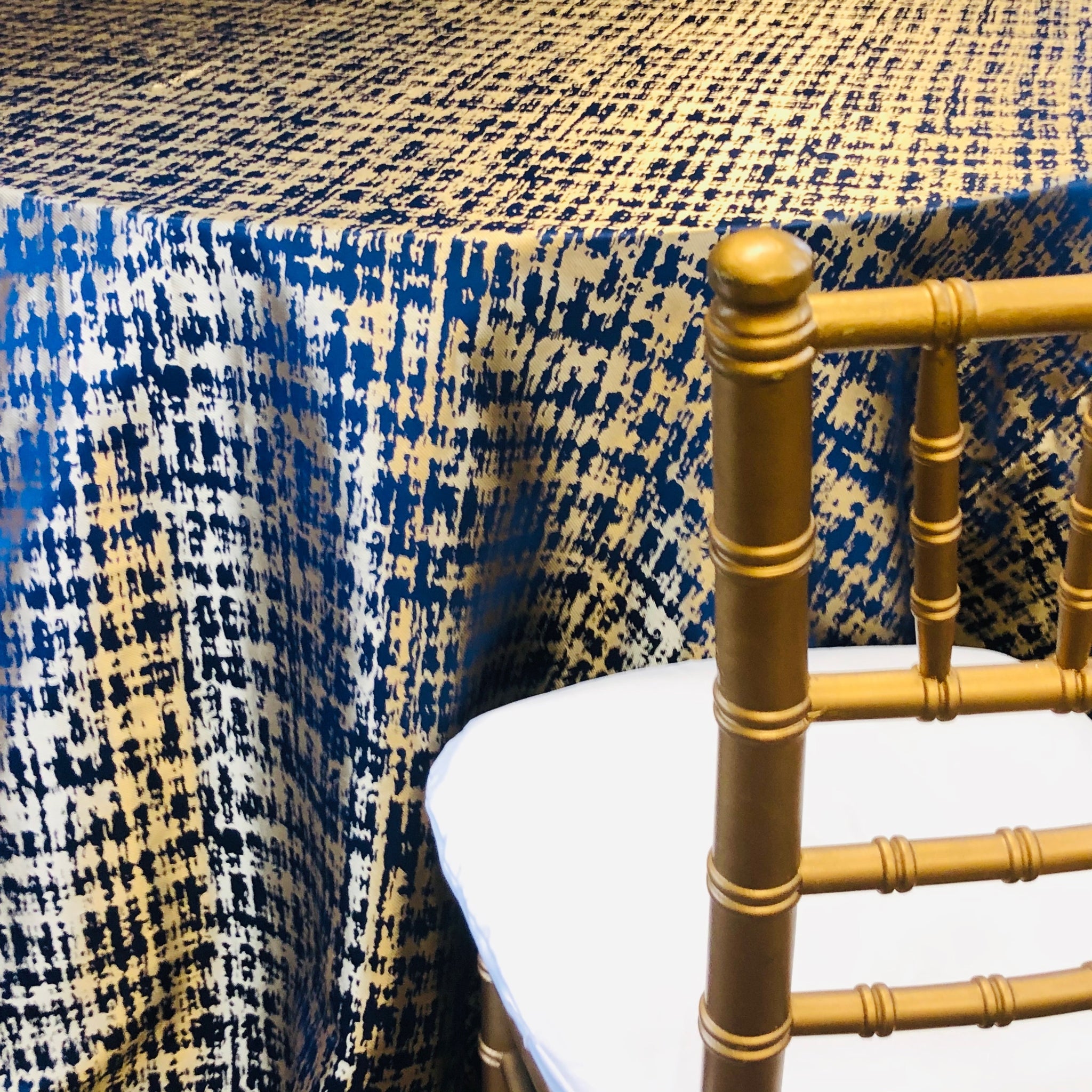 Nina Simone Navy Blue Premium Table Linen