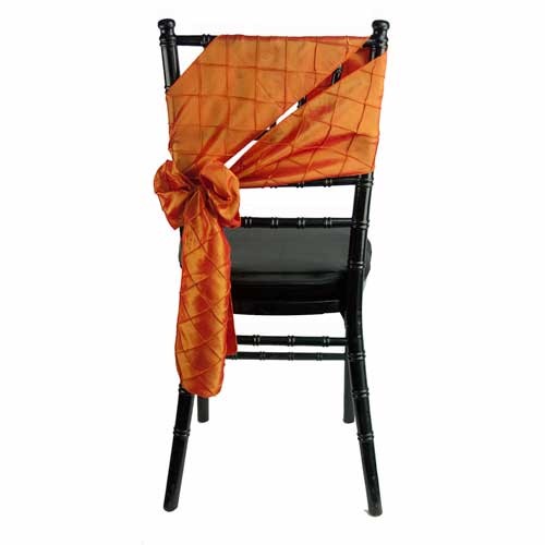 Pintuck Fire Orange Sash