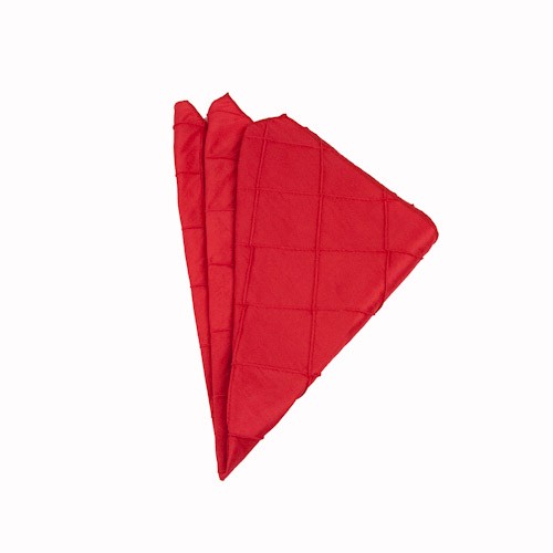 Pintuck Red Napkin