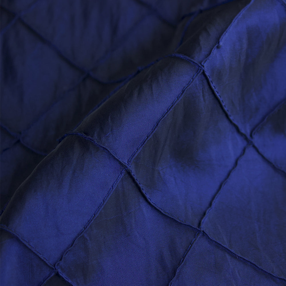 Pintuck Navy Blue Blue Premium Table Linen