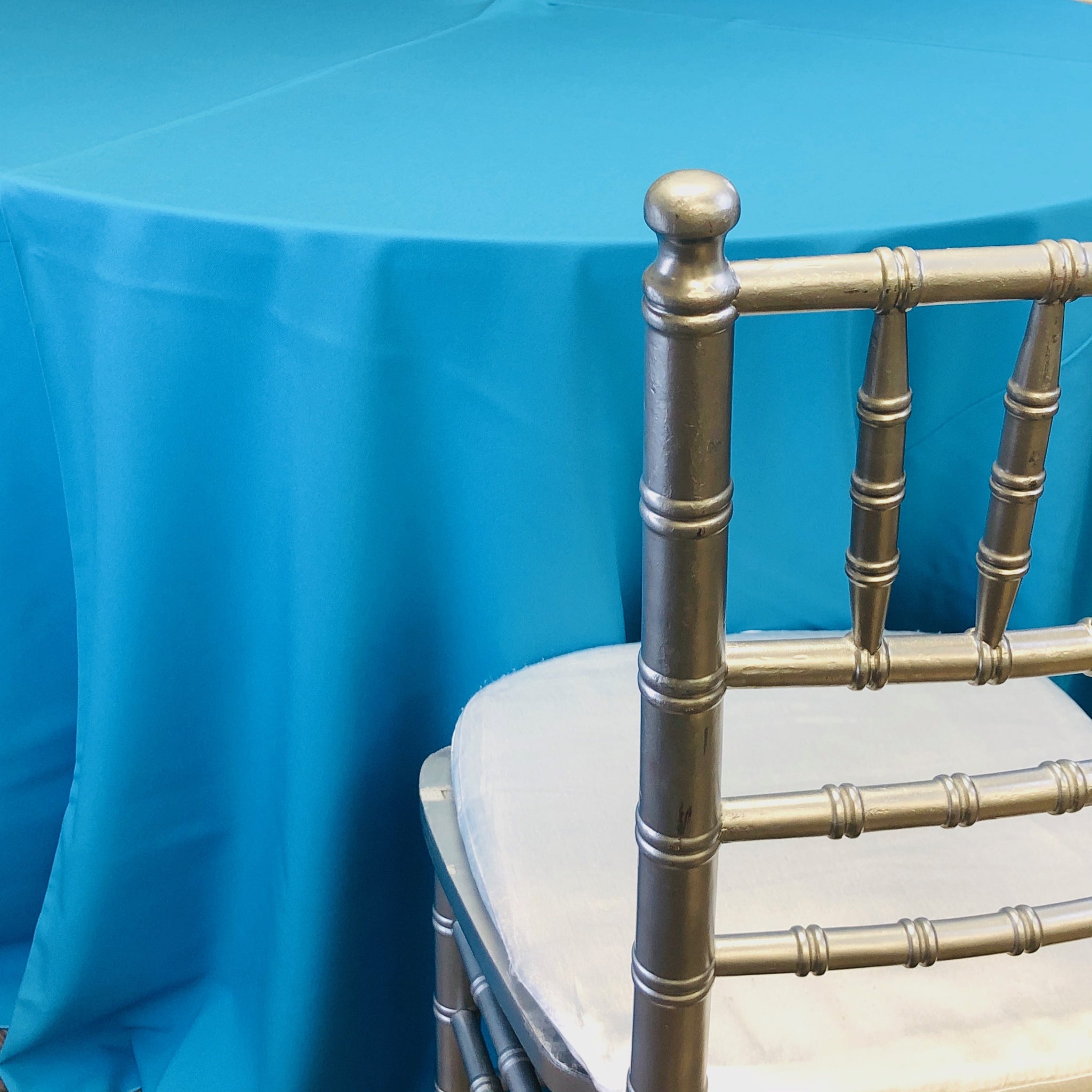 Polyester Turquoise Table Linen