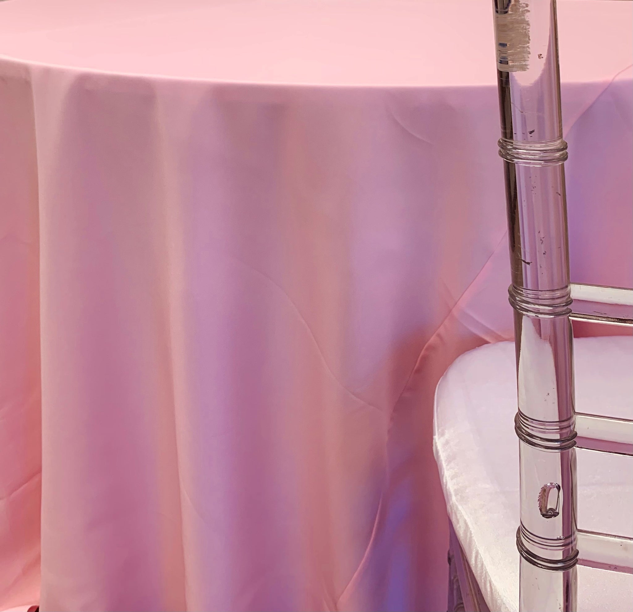 Polyester Pink Table Linen