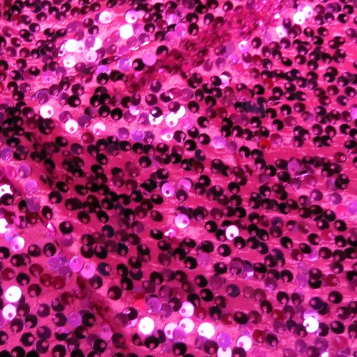 Raindrop Fuchsia Sequin Couture Table Linen