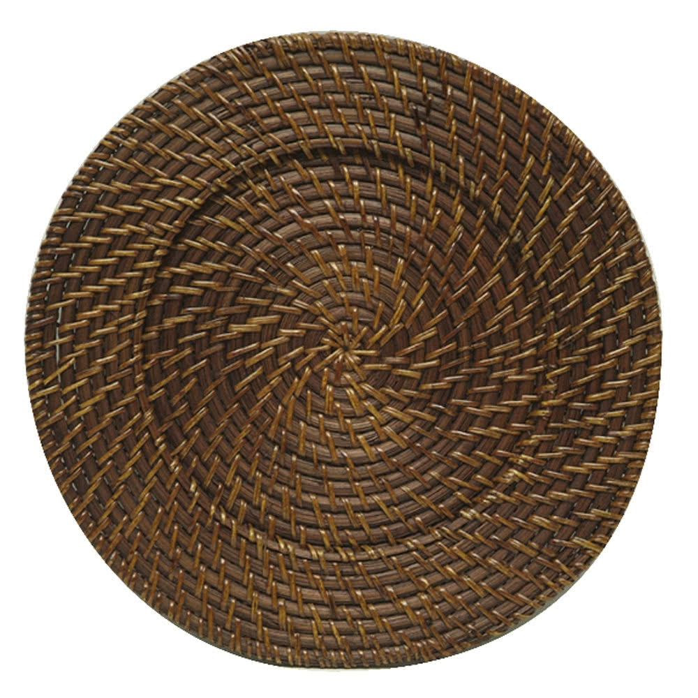 Rattan Brown Charger Plates