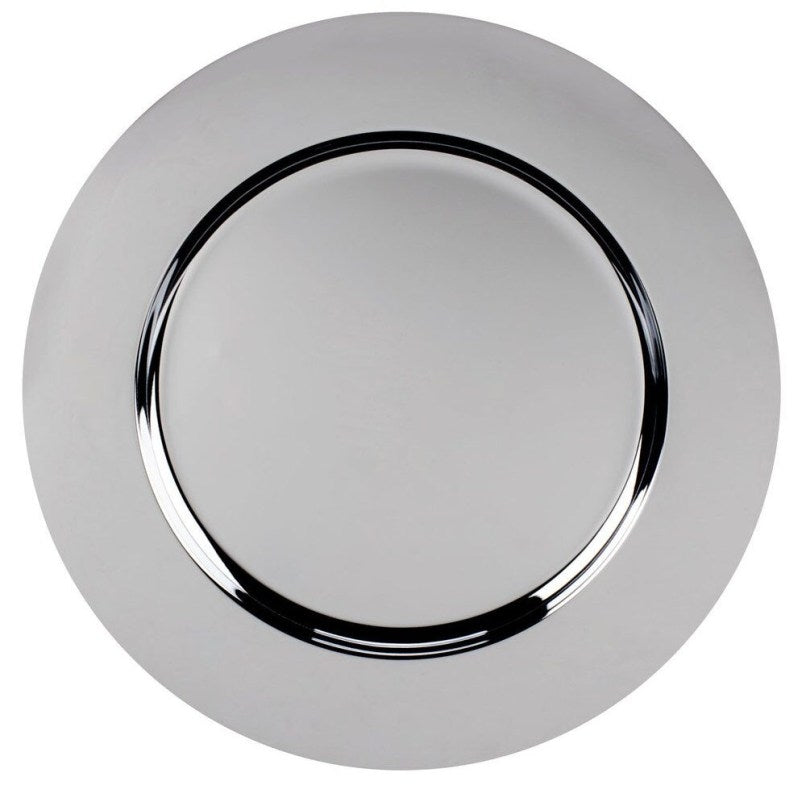 Metal Silver Chrome Charger Plates