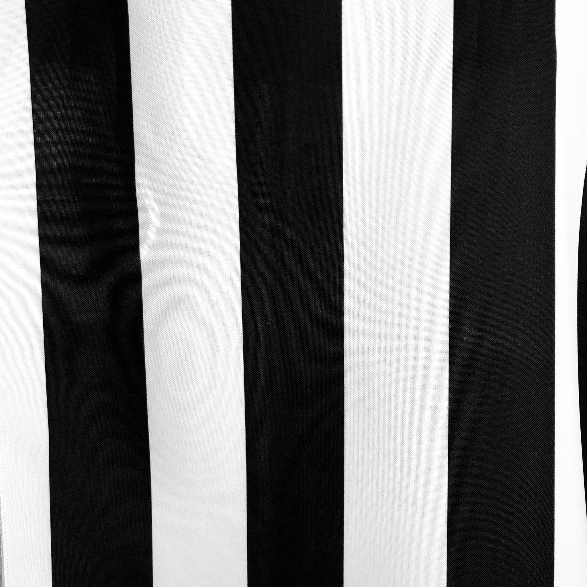 Striped Black & White Draping (16 Ft. Height)