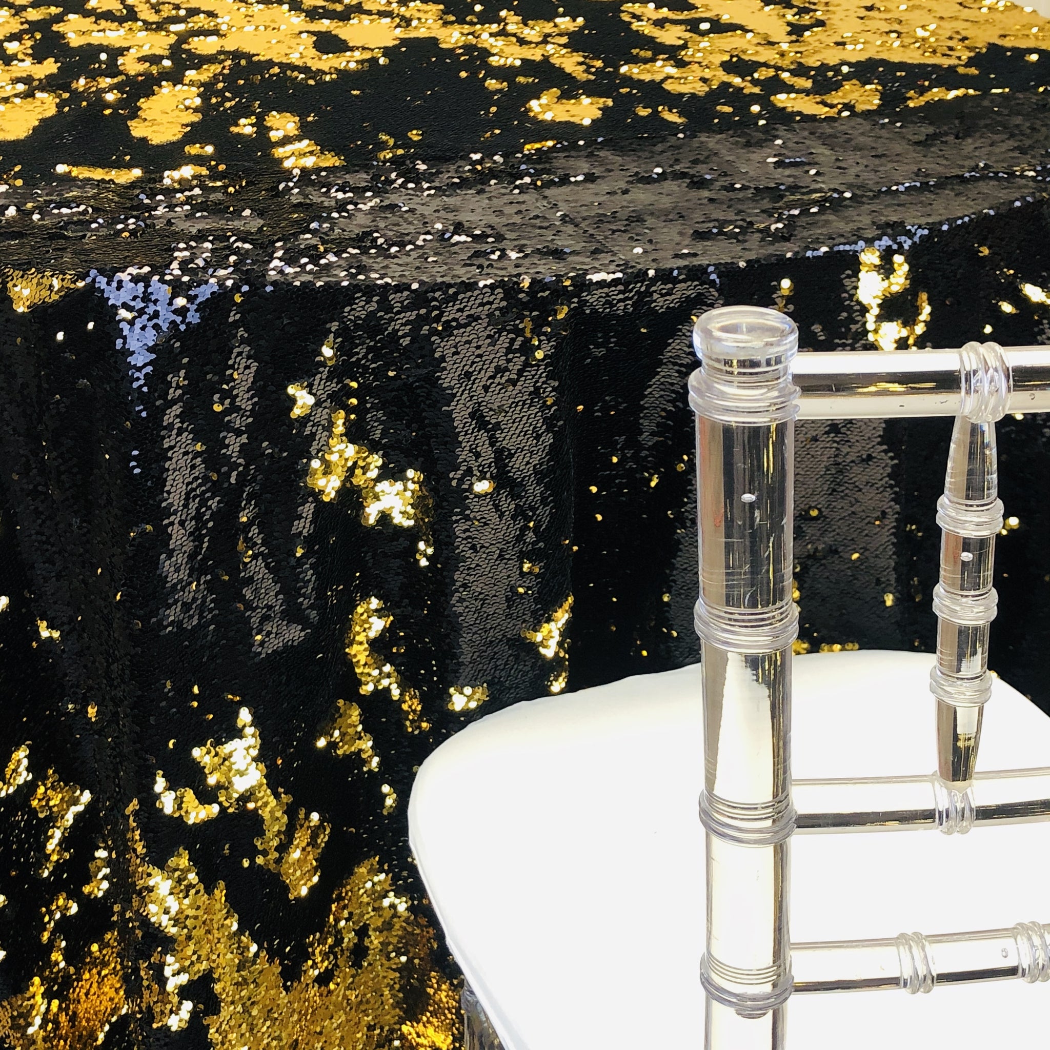 Vegas Black & Gold Couture Table Linen