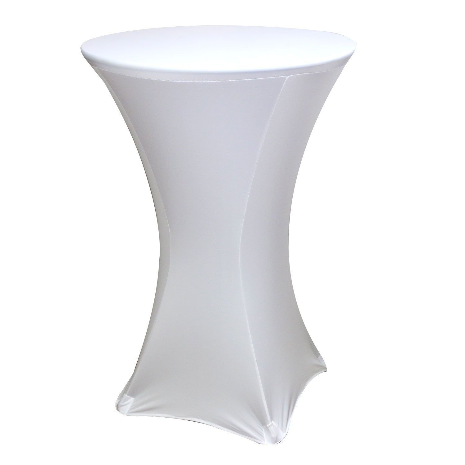 Spandex High Boy Table Cover White